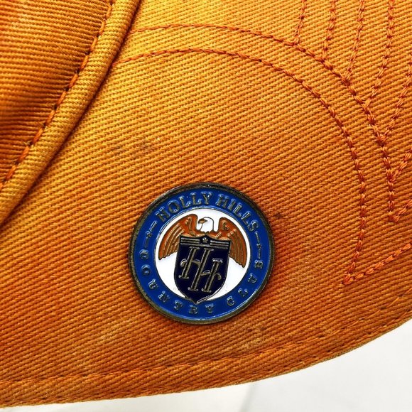 Vtg New Era Orange Titleist Golf Embroidered Logo One Size Adjustable Hat Cap - Picture 3 of 9